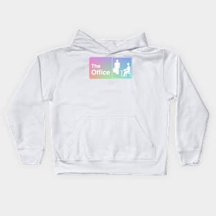 "The Office" Rainbow Pastel Logo Kids Hoodie